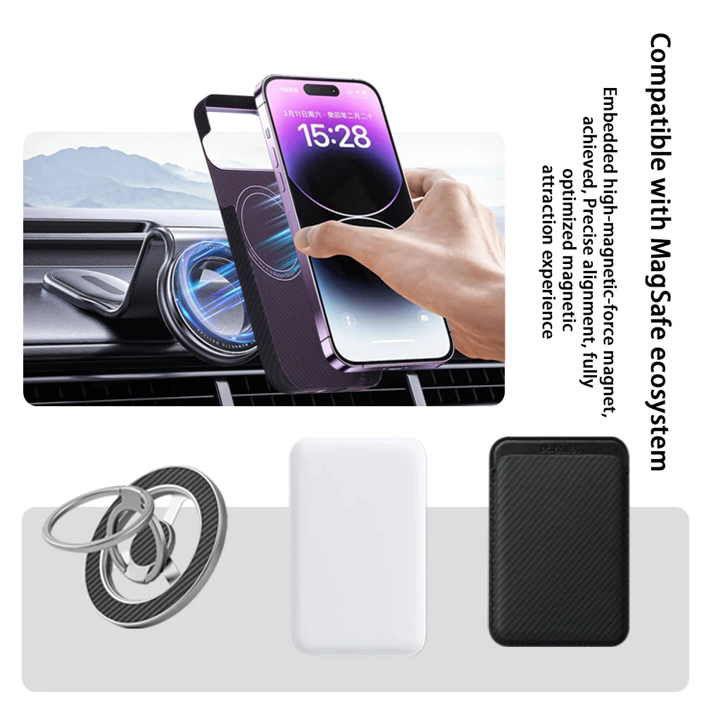Aramid Fiber Kevlar Phone Case For iPhone 17 Pro Max Ultra Thin Shockproof Lightweight Hard Cover