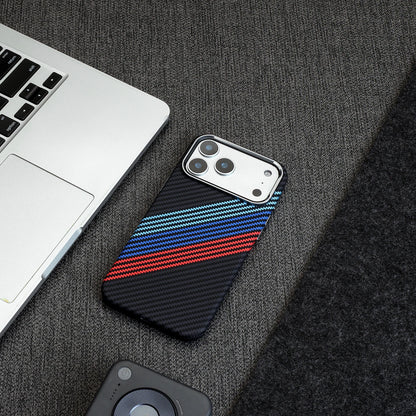 Luxury Carbon Fiber Pattern Magnetic For Magsafe Case For iPhone 17 Air 16 15 14 13 12 Pro Max Wireless Charge Shockproof Cover