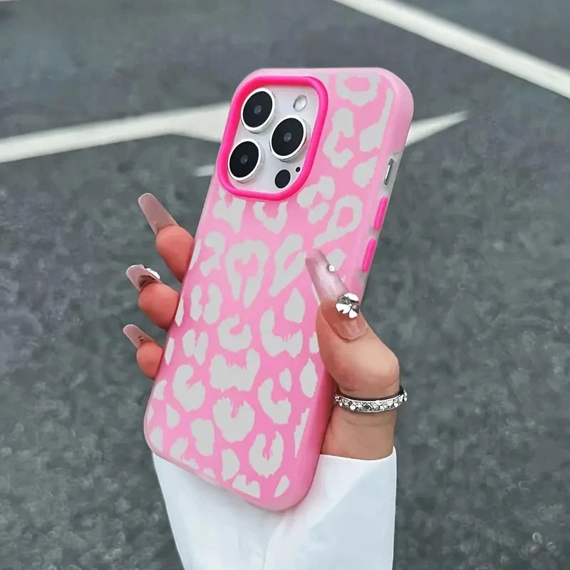 Small Fresh Pink Heart Jelly Color Phone Case For iPhone 17 Air 16 11 12 13 14 15 Pro Max Cases For iPhone 16 15 14 Plus Cover