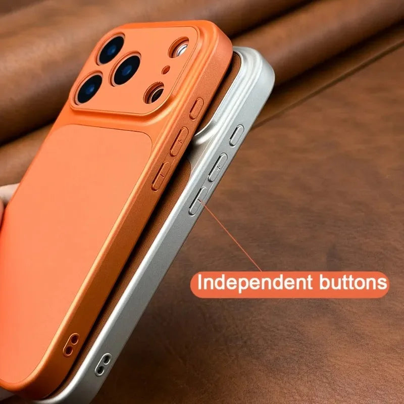 Luxury Plating Leather Texture Case - iPhone 18 Series Accessories In USA