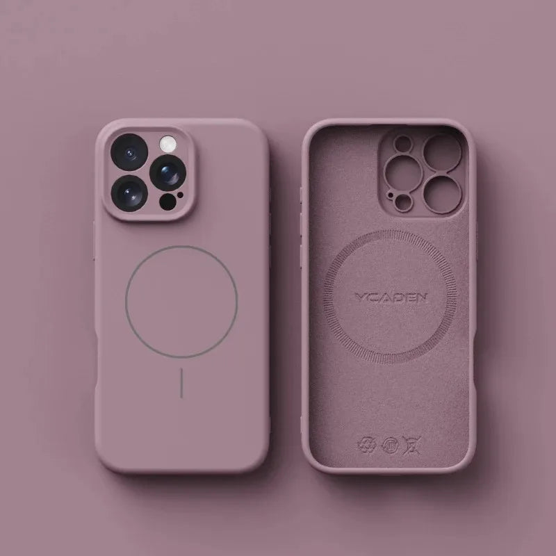 Magnetic Luxury Wireless Charge For Magsafe Phone Cases for iPhone 16 Plus 15 14 13 17 Pro Max 17 Original Liquid Silicone Cover