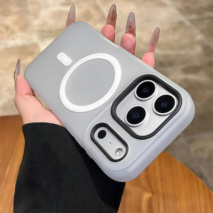 Luxury Candy Color 2-in-1 Magnetic Phone Case for iPhone 17/16/15/14/13/12/11 Pro Max Plus , Matte Soft Shockproof Skin-Friendly Cover with Magnetic Wireless Charging