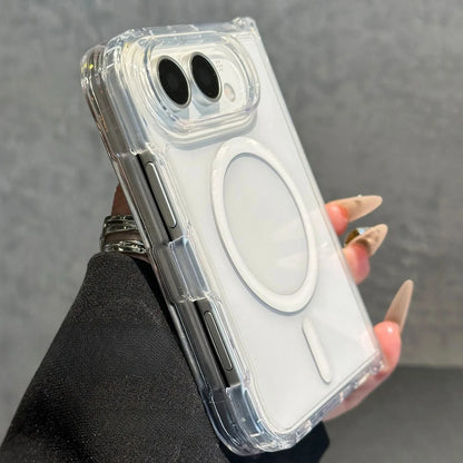 Original For Transparent Magnetic Phone Case for iPhone Ultra 18 Fold 18 Fold Ultra 18 Fold Shockproof Hard Back Cover