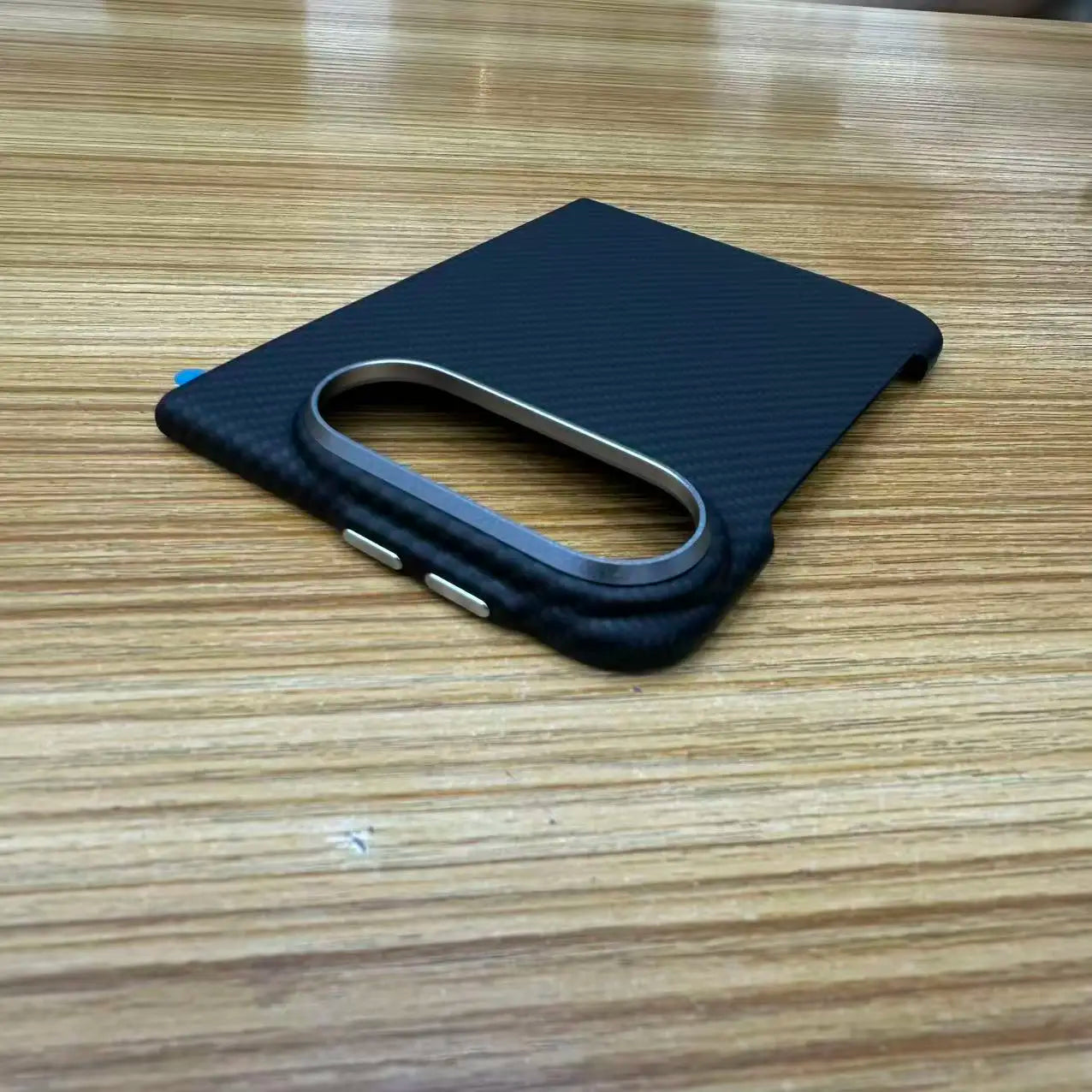 Busienss Ultra Slim Carbon Fiber Pattern Case For iPhone Ultra, for Magsafe Alloy Lens Shockproof Protect Cover For 18 Fold