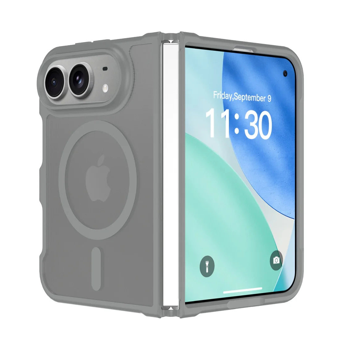 For iPhone 18 Fold Matte Magnetic Case, Compatible with MagSafe Drop Protection Translucent Cover For iPhone 18 Ultra