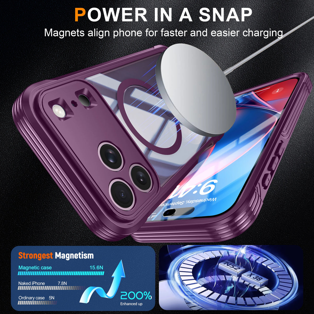 360° Double-Sided Transparent MagSafe Case - iPhone 18 Series Accessories In USA