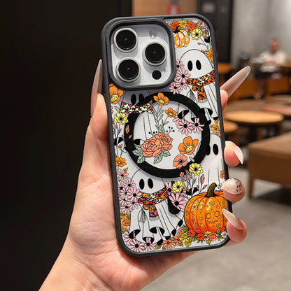 Floral Ghost Magnetic Wireless Case - iPhone 18 Series Accessories In USA