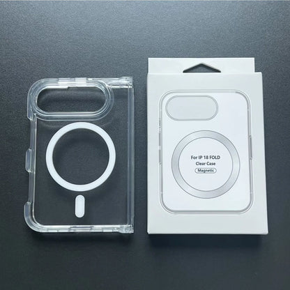 Original For Magsafe Magnetic Wireless Charging Phone Case For iPhone 18 Fold Clear Protective Cover For iPhone 18 Fold Ultra