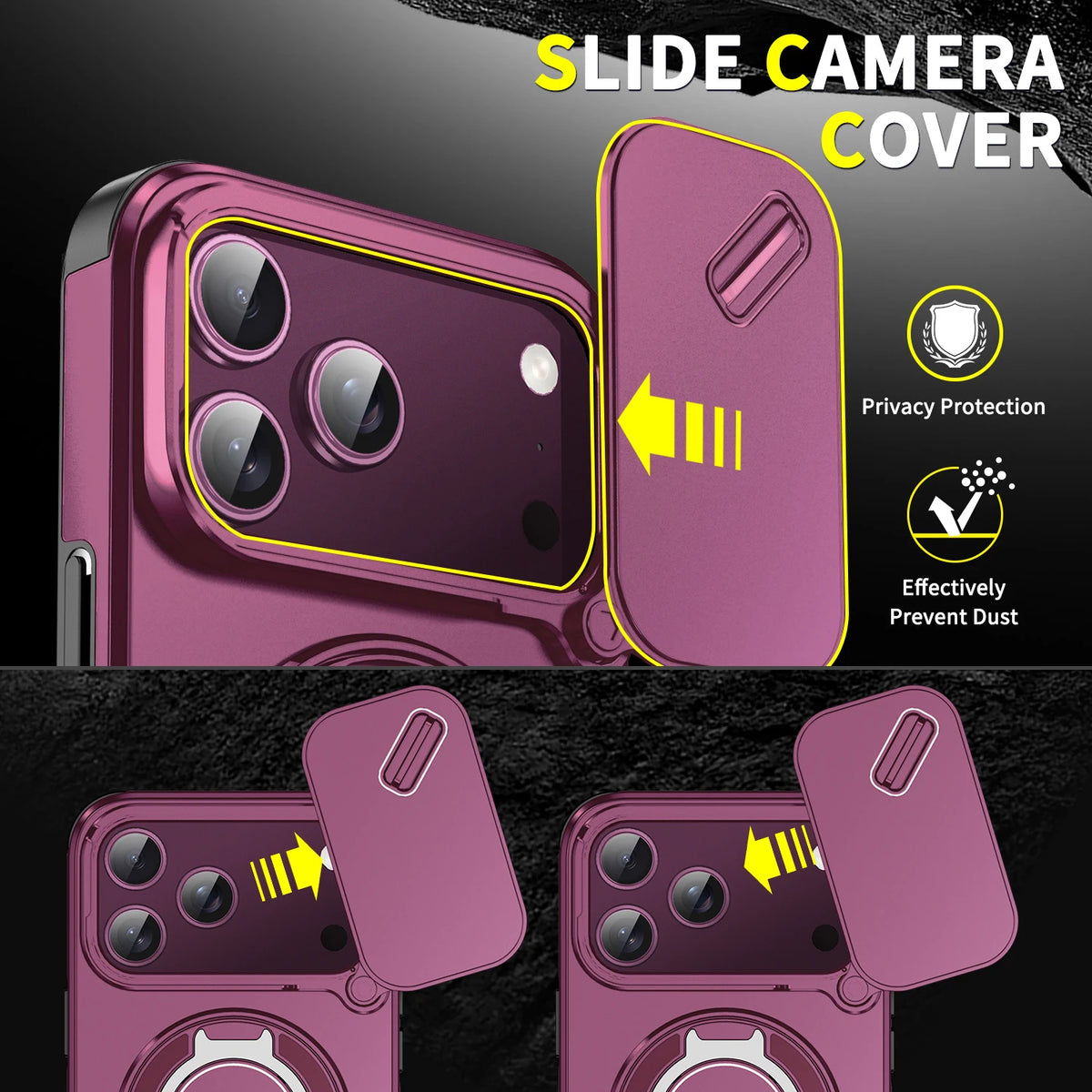 Armor Ring Magnetic Stand Case - iPhone 18 Series Accessories In USA