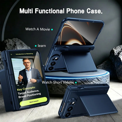 Screen Glass Film S Pen Hinge Protect Phone Case For iPhone Ultra 18 Fold Card Slot Wallet Scratch-resistant Hard Business Cover