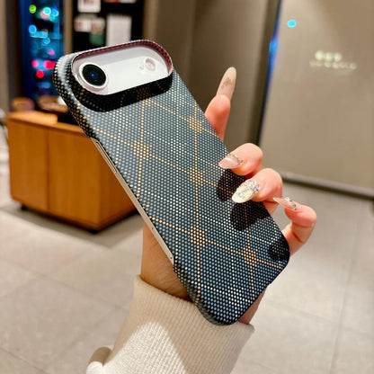Luxury Carbon Fiber Kevlar PC Ultra-Thin Case For iPhone Air 17 16 15 14 13 Pro Max For Magsafe Magnetic Frameless Phone Cover