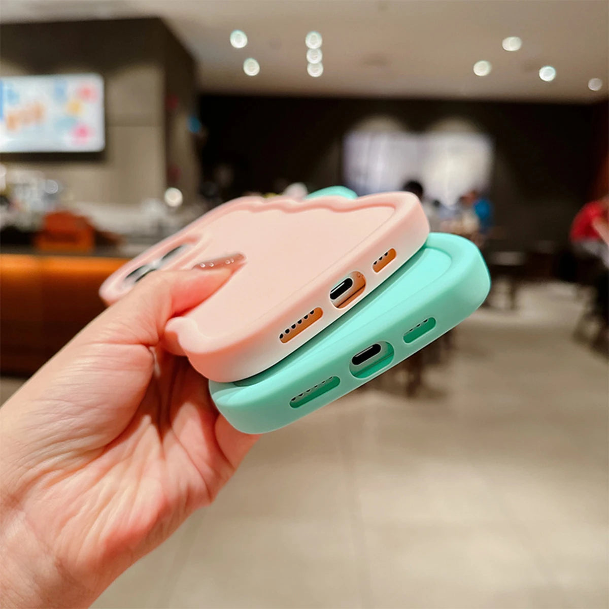 6 Pcs Wavy Edge Solid Color Soft Touch Shockproof Phone Cases, Minimalist Stylish Protective Covers Compatible with iPhone 12,13,14,15,16,17 Pro Max/Plus/Air