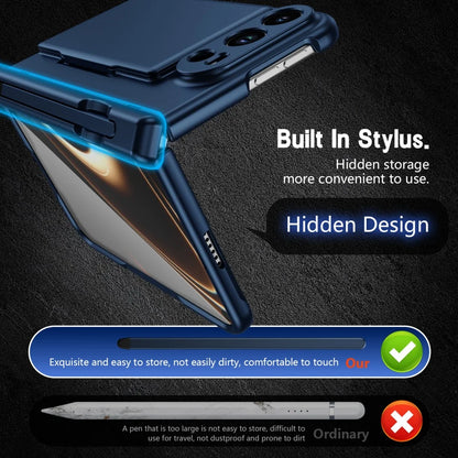 Screen Glass Film S Pen Hinge Protect Phone Case For iPhone Ultra 18 Fold Card Slot Wallet Scratch-resistant Hard Business Cover
