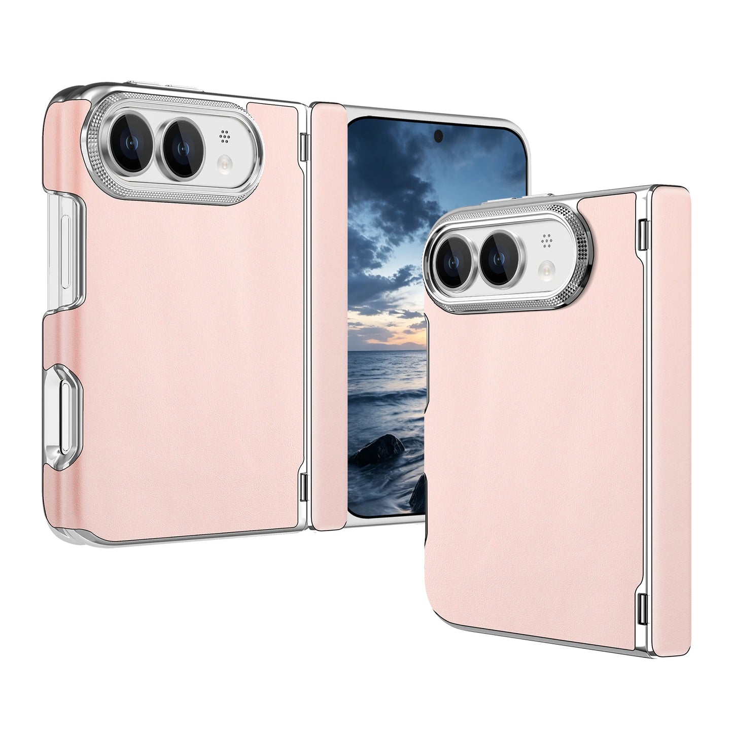 For iPhone Ultra 18 Fold Case Luxury Leather Matte Magnetic Wireless Charging Shockproof Protection Hard Back Cover Accessories