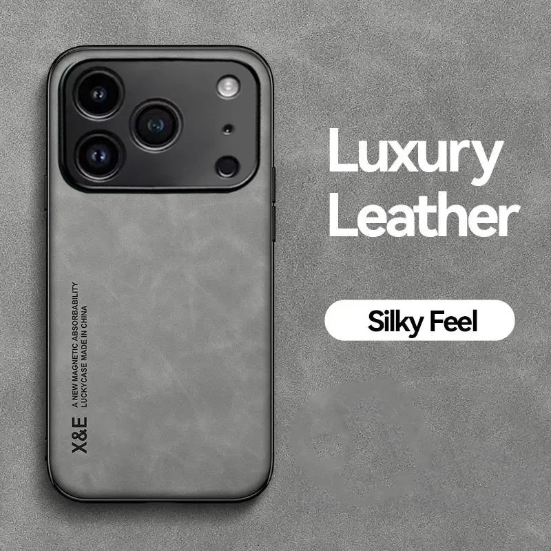 Premium Durable Luxury Soft Leather Phone Case For iPhone 17 16 15 14 11 13 12 Pro Max 17 Air 16e 13 Mini Shockproof Cover