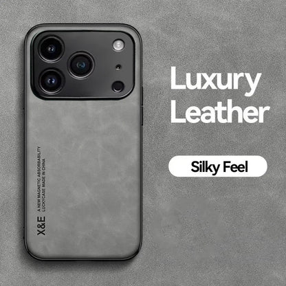 Premium Durable Luxury Soft Leather Phone Case For iPhone 17 16 15 14 11 13 12 Pro Max 17 Air 16e 13 Mini Shockproof Cover