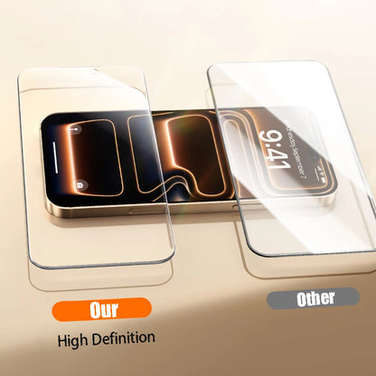4Pcs Tempered Glass For iPhone 13 17 16 15 14 12 11 Pro Max XR X HD-Definition Screen Protector Oleophobic Coating Glass Film