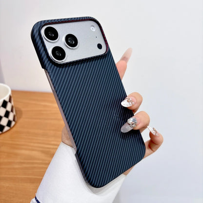 Luxury Carbon Fiber Kevlar PC Ultra-Thin Case For iPhone Air 17 16 15 14 13 Pro Max For Magsafe Magnetic Frameless Phone Cover