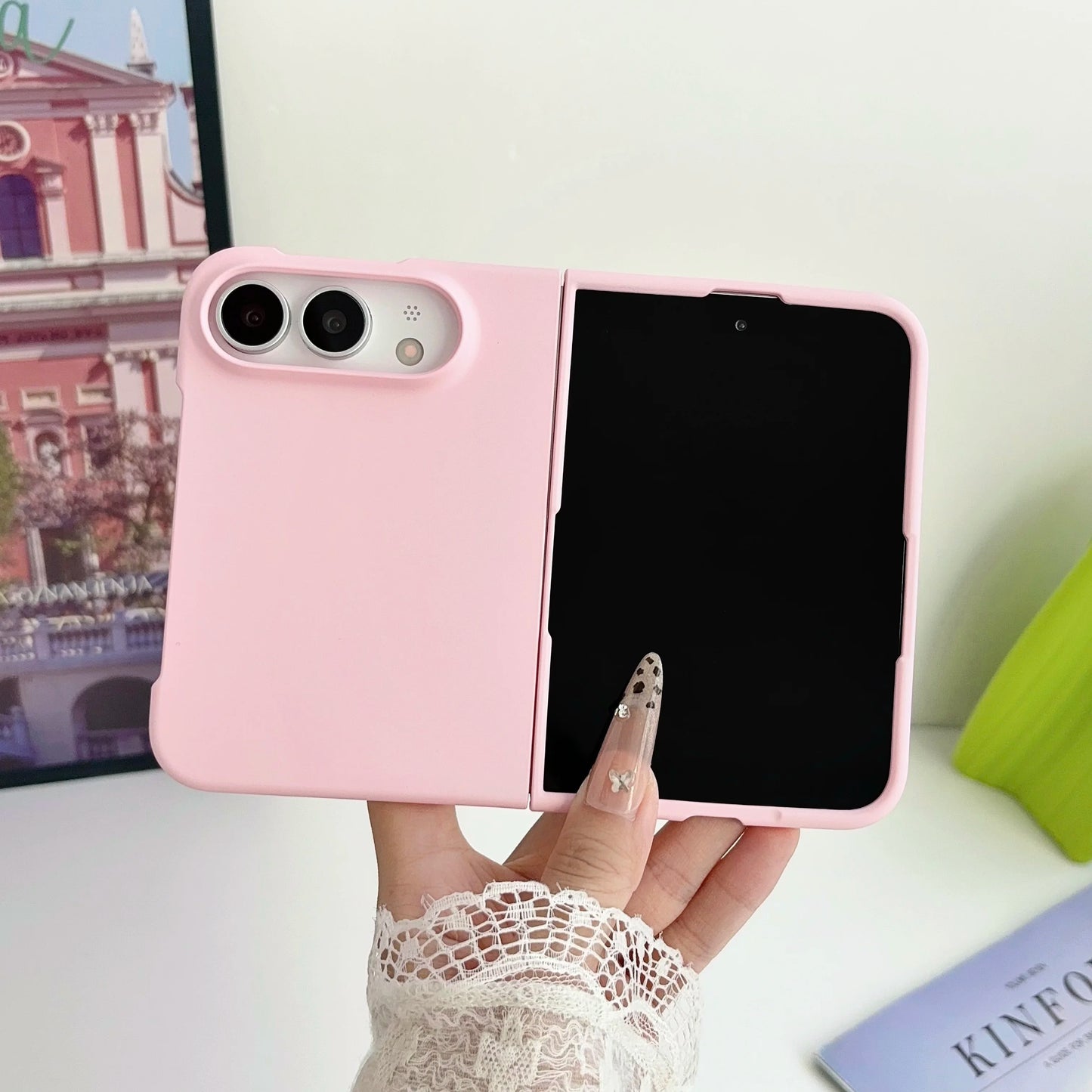 Luxury Matte Ultra Thin Candy Color Phone Case for iPhone Ultra 2026 Fold Shockproof PC Hard Cover