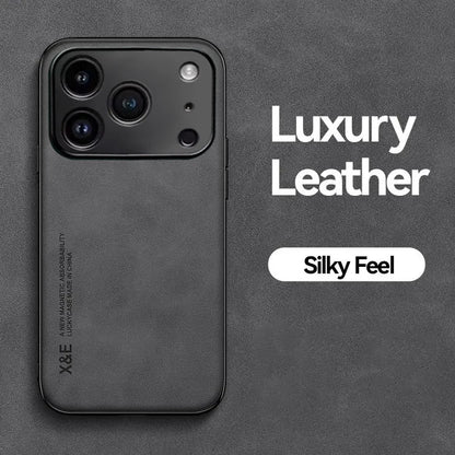Premium Durable Luxury Soft Leather Phone Case For iPhone 17 16 15 14 11 13 12 Pro Max 17 Air 16e 13 Mini Shockproof Cover