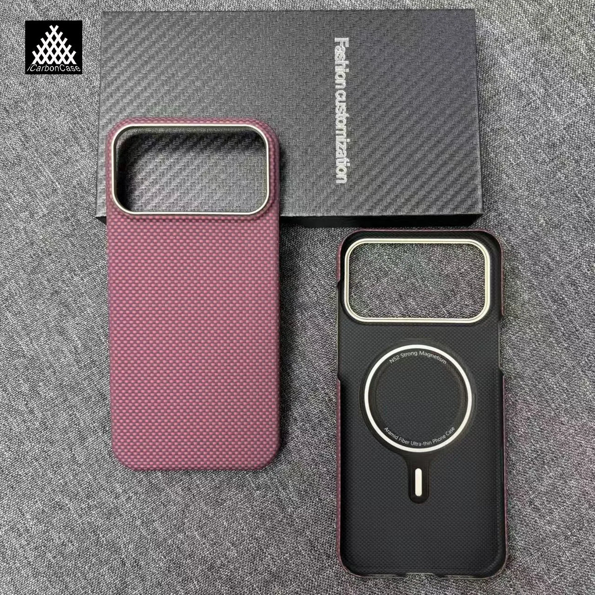 Real Aramid Kevlar Fiber MagSafe Case - iPhone 18 Series Accessories In USA