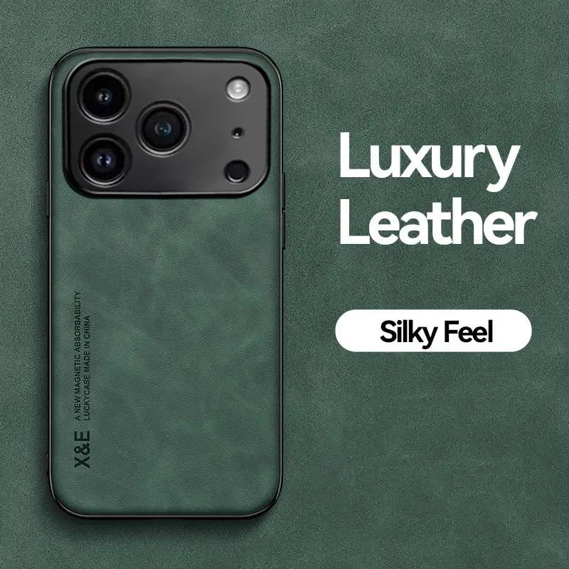 Premium Durable Luxury Soft Leather Phone Case For iPhone 17 16 15 14 11 13 12 Pro Max 17 Air 16e 13 Mini Shockproof Cover