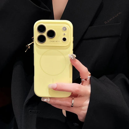 Big Window Liquid Silicone Phone Case For iPhone 17 Air 16 15 14 Plus 12 13 16 Pro Max Magsafe Official Soft Protector Cover