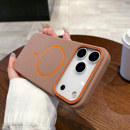 Luxury Magnetic Soft Silicone Phone Case For iPhone 11 12 13 14 15 16 17 Pro Max Air Magsafe Shockproof Bumper Back Case Cover