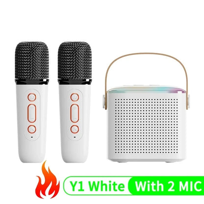Karaoke Wireless Portable Bluetooth Speaker With Microphone Machine Mini Lamp Sound Box Music Small Caixa De Som Bocina Column