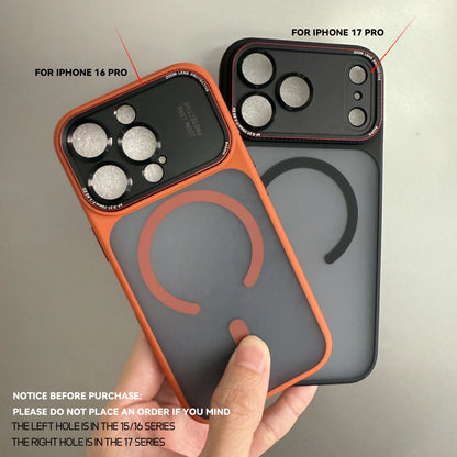Luxury Magnetic Camera Bumper Protection Case For iPhone 17 16 15 14 Pro Max Wireless Charging Shockproof Hard Matte Clear Cover