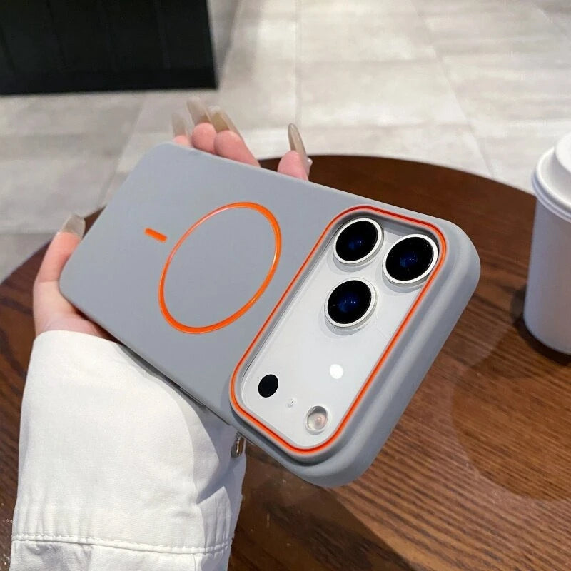 Luxury Magnetic Soft Silicone Phone Case For iPhone 11 12 13 14 15 16 17 Pro Max Air Magsafe Shockproof Bumper Back Case Cover