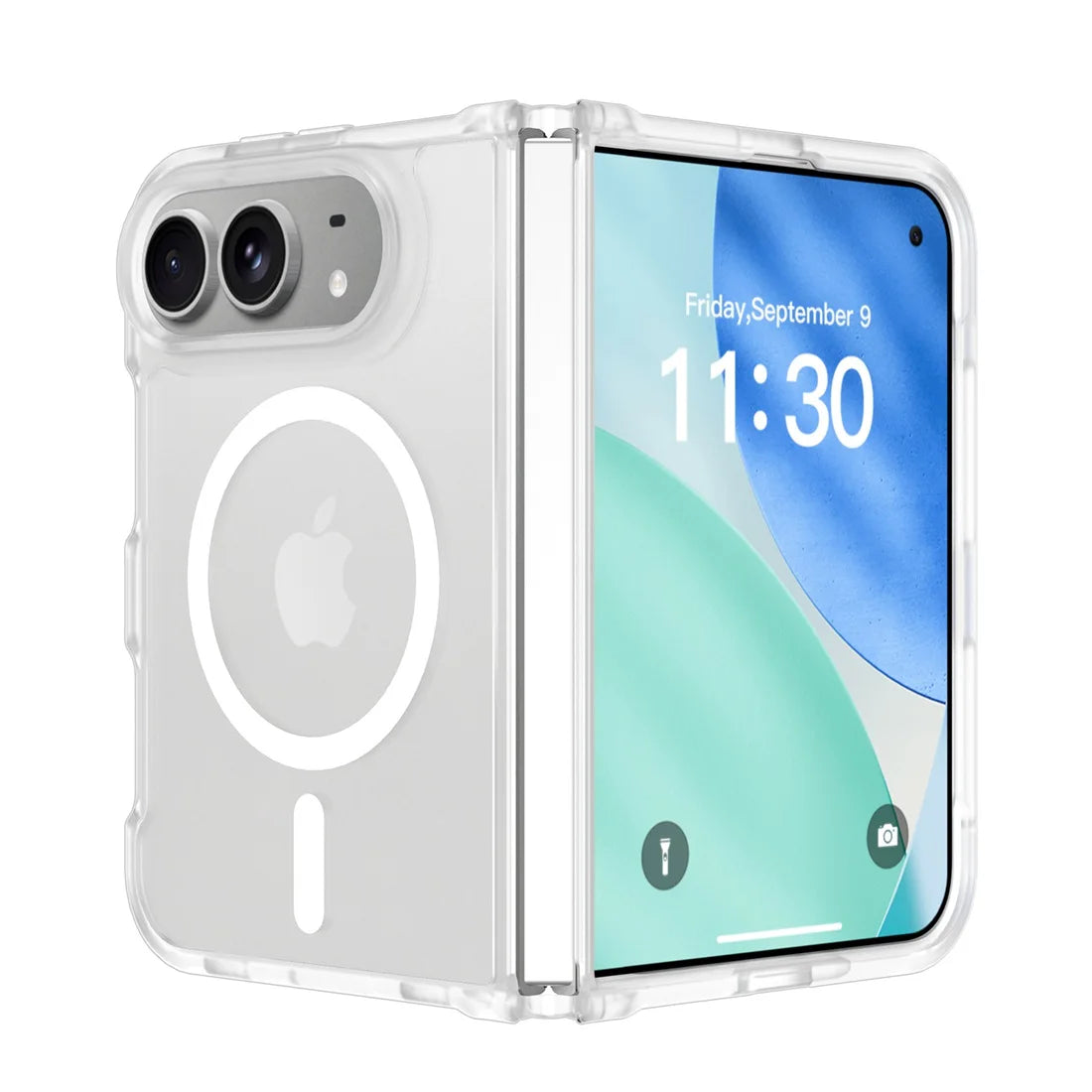 For iPhone 18 Fold Matte Magnetic Case, Compatible with MagSafe Drop Protection Translucent Cover For iPhone 18 Ultra