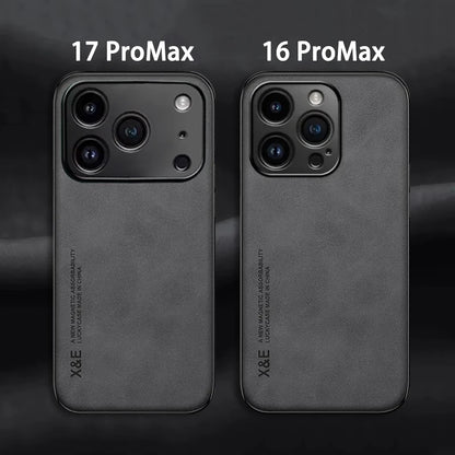 Premium Durable Luxury Soft Leather Phone Case For iPhone 17 16 15 14 11 13 12 Pro Max 17 Air 16e 13 Mini Shockproof Cover