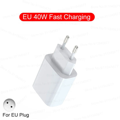 For iPhone 40W PD Phone Charger For iPhone 11 12 13 14 15 16 Pro Max 16 Plus USB C Data Line Fast Charging Type C Cable Charger