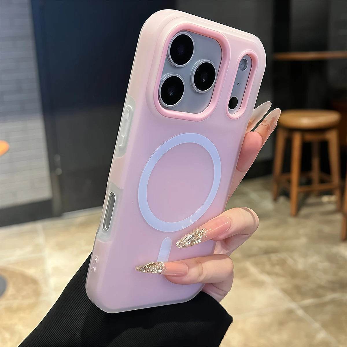 Luxury Candy Color 2-in-1 Magnetic Phone Case for iPhone 17/16/15/14/13/12/11 Pro Max Plus , Matte Soft Shockproof Skin-Friendly Cover with Magnetic Wireless Charging