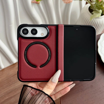 Business Luxury Leather Magnetic Case for iPhone Ultra 18 Ultra Fold With screen Borders Hinge Protection for Magsafe Cover