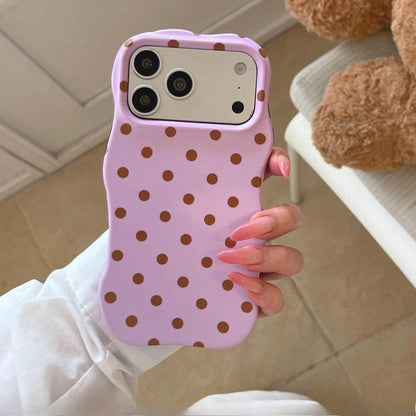 Polka Dots, Wave Resistant Phone Case, Compatible with IPhone 11/12/13/14/15/16/17 Pro Max/17Pro Series, Summer Phone Case.