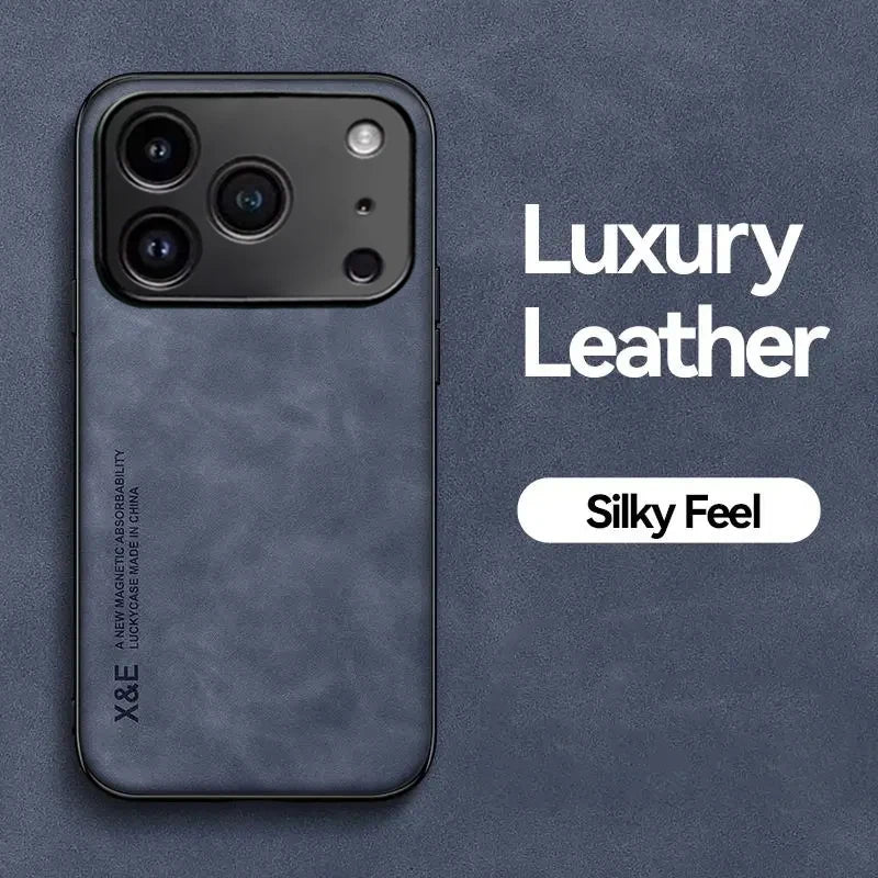 Premium Durable Luxury Soft Leather Phone Case For iPhone 17 16 15 14 11 13 12 Pro Max 17 Air 16e 13 Mini Shockproof Cover