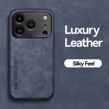 Premium Durable Luxury Soft Leather Phone Case For iPhone 17 16 15 14 11 13 12 Pro Max 17 Air 16e 13 Mini Shockproof Cover
