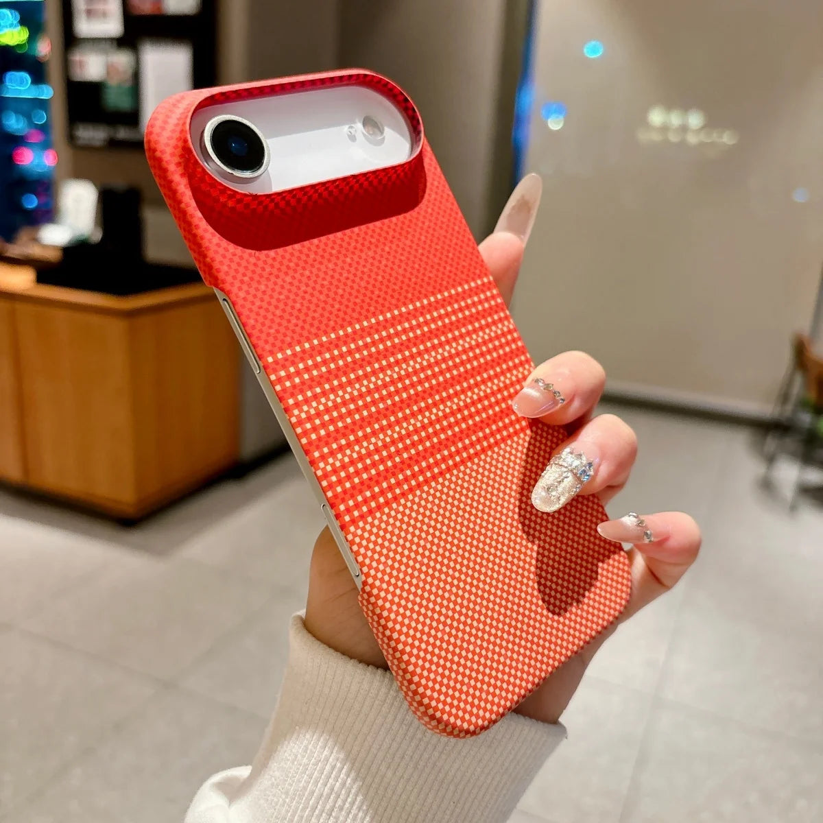 Luxury Carbon Fiber Kevlar PC Ultra-Thin Case For iPhone Air 17 16 15 14 13 Pro Max For Magsafe Magnetic Frameless Phone Cover