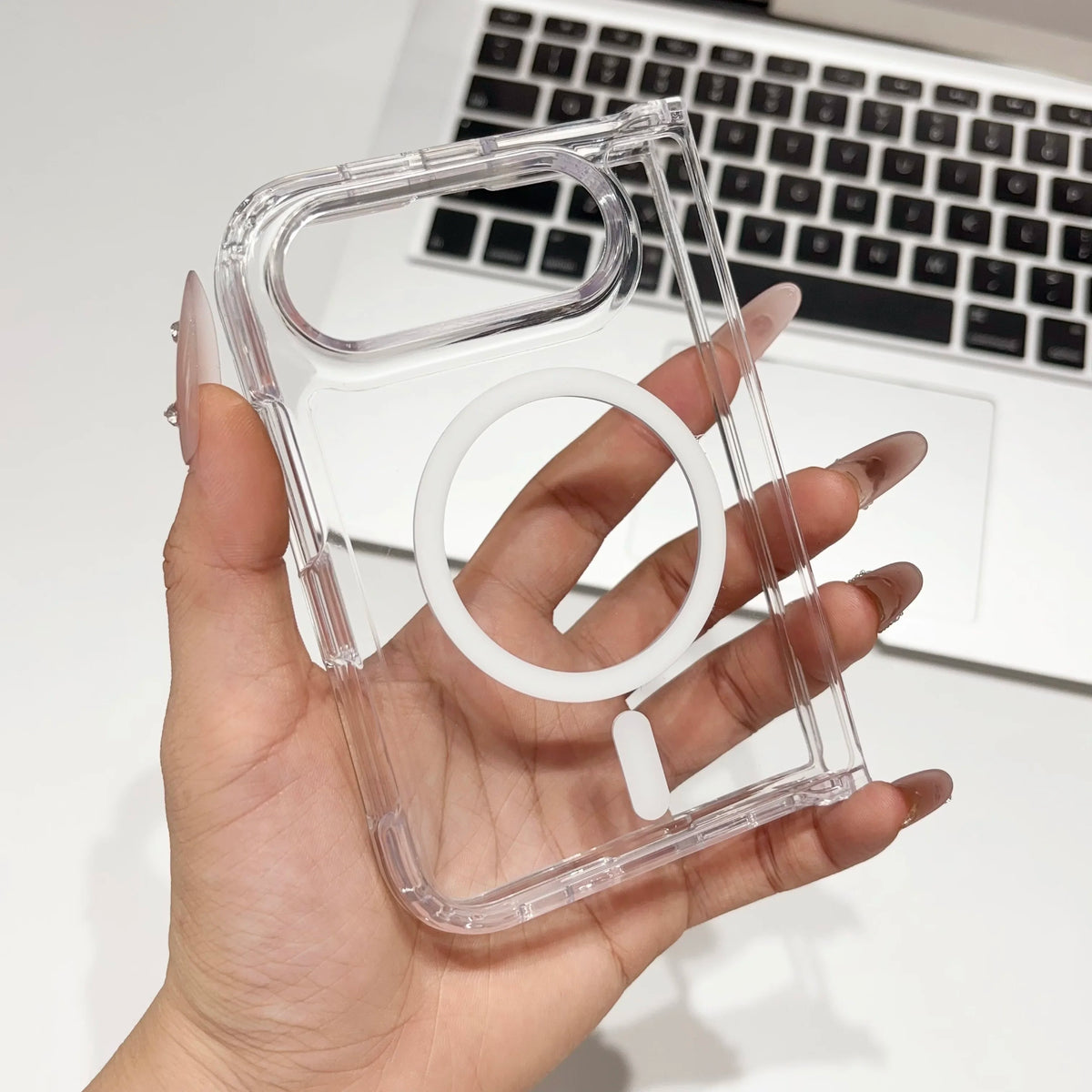 Magnetic Transparent MagSafe Fold Case - iPhone 18 Series Accessories In USA