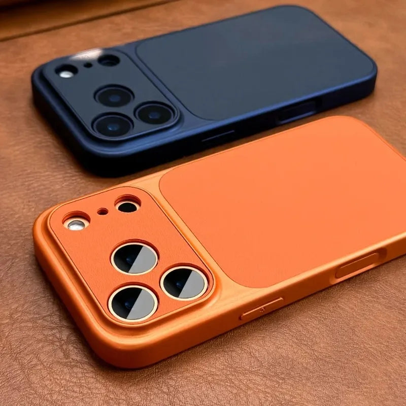 Luxury Plating Leather Texture Case - iPhone 18 Series Accessories In USA