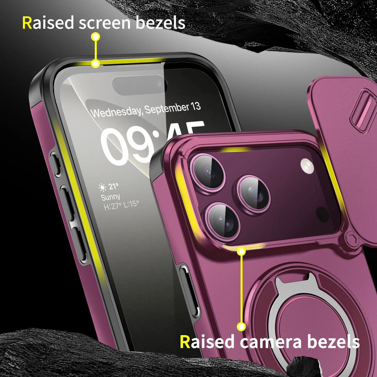 Armor Ring Magnetic Stand Case - iPhone 18 Series Accessories In USA