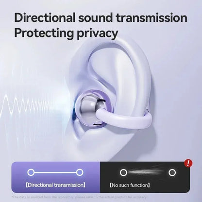 Wireless Bone Conduction Bluetooth 5 4 Sport Earbuds OWS Ear Clip Headphones Waterproof Comfortable With Digital Display