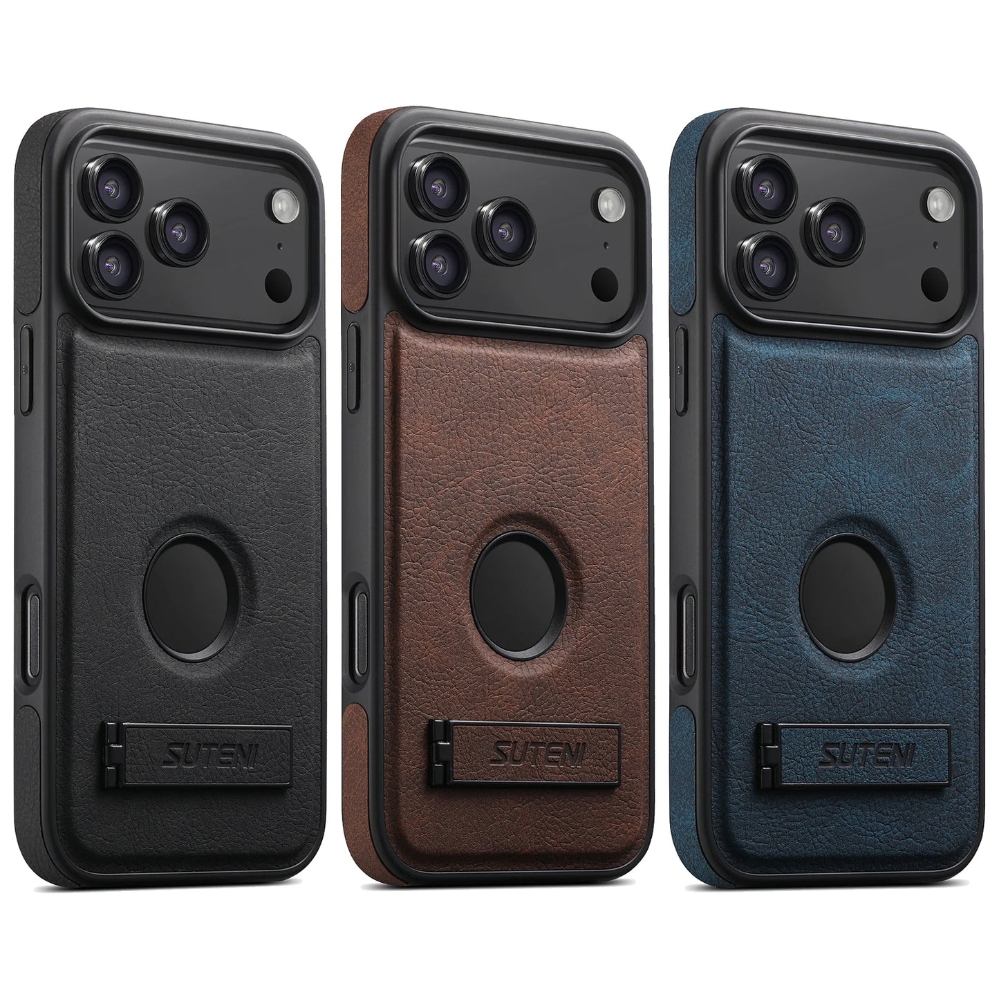 Magnetic Leather Stand Case for iPhone 17 Pro Max 17 Pro Air Cover Magnet for Mag-safe Soft Anti-knock Litchi Grain Shell Fundas