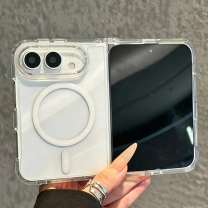 Original For Transparent Magnetic Phone Case for iPhone Ultra 18 Fold 18 Fold Ultra 18 Fold Shockproof Hard Back Cover