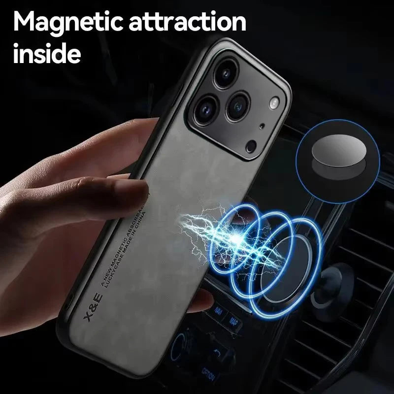 Premium Durable Luxury Soft Leather Phone Case For iPhone 17 16 15 14 11 13 12 Pro Max 17 Air 16e 13 Mini Shockproof Cover