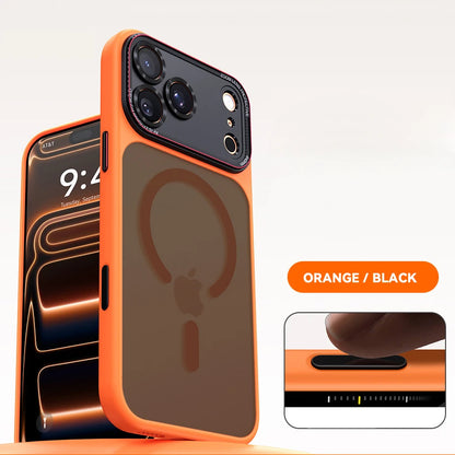 Luxury Magnetic Camera Bumper Protection Case For iPhone 17 16 15 14 Pro Max Wireless Charging Shockproof Hard Matte Clear Cover