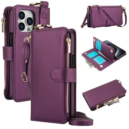 Zipper Leather Wallet Flip Case - iPhone 18 Series Accessories In USA
