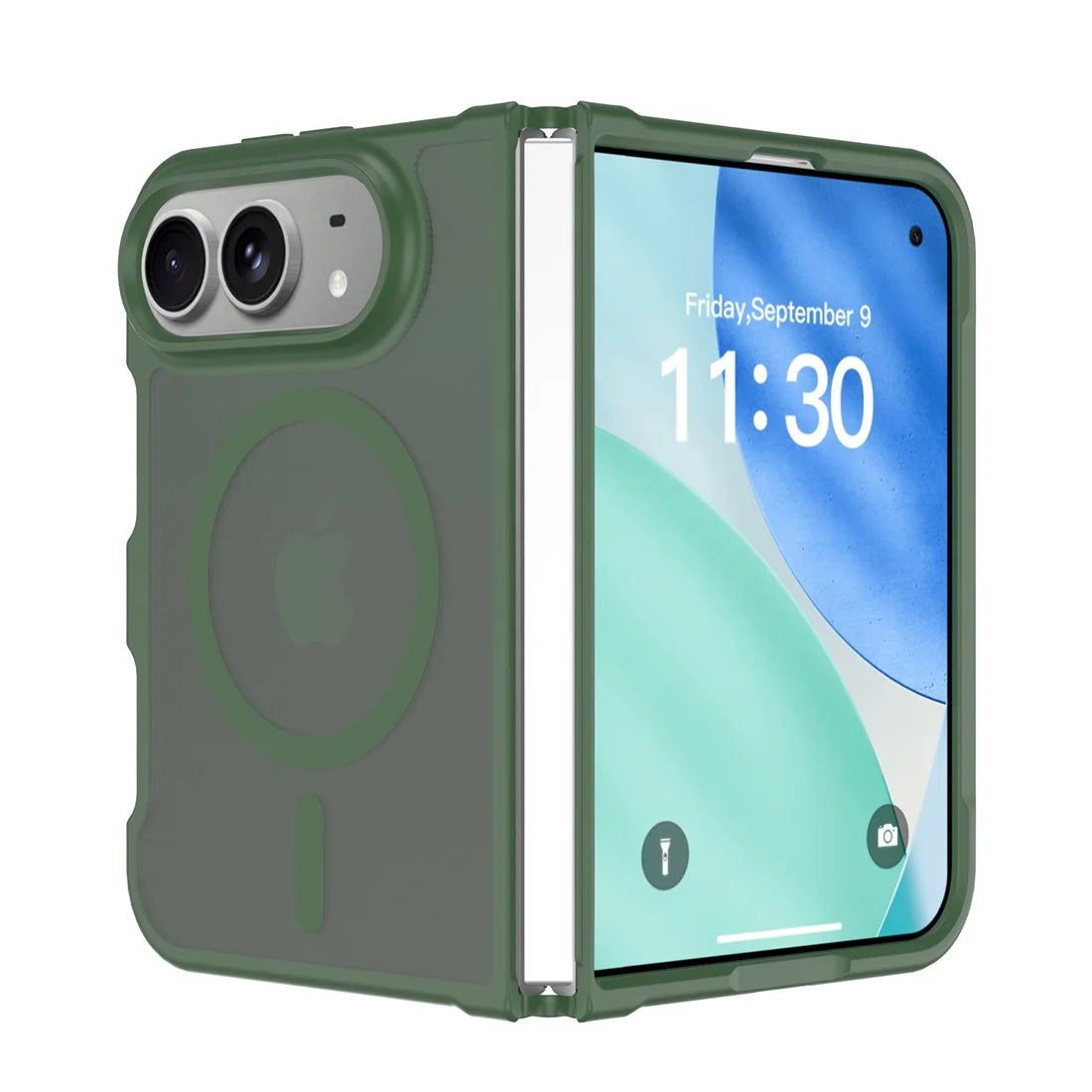 For iPhone 18 Fold Matte Magnetic Case, Compatible with MagSafe Drop Protection Translucent Cover For iPhone 18 Ultra